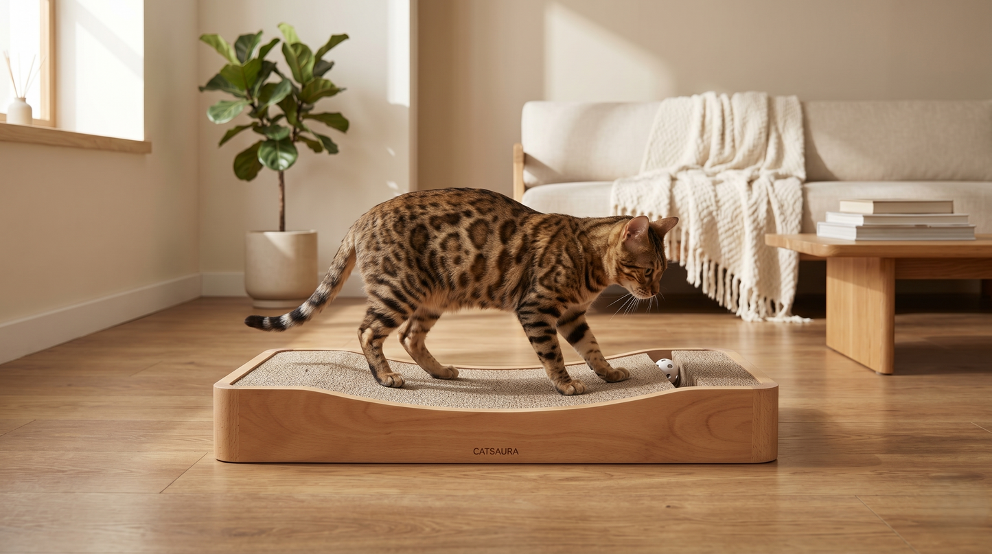 LE SCABO | Griffoir en Bambou Minimaliste pour Chat
